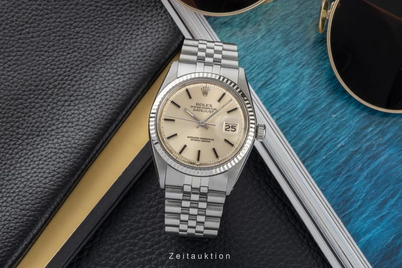 Rolex Datejust steel / white gold automatic men's watch 1601 [2601574]