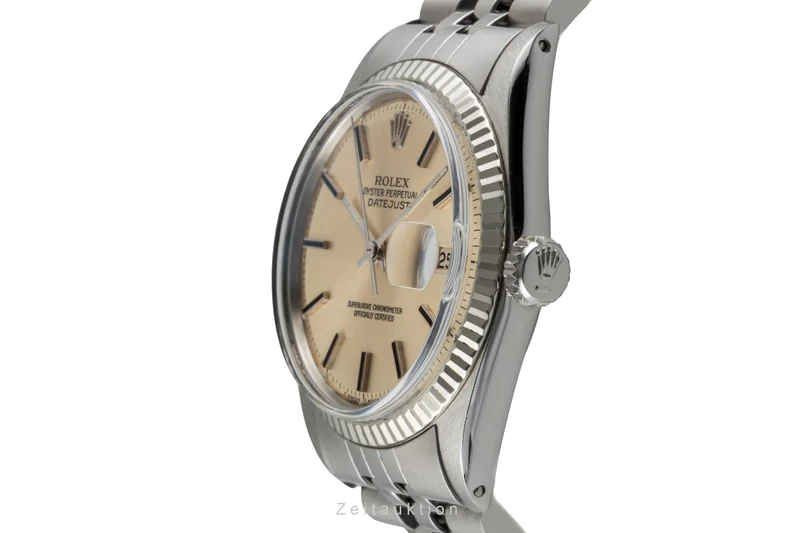 Rolex Datejust steel / white gold automatic men's watch 1601 [2601574]