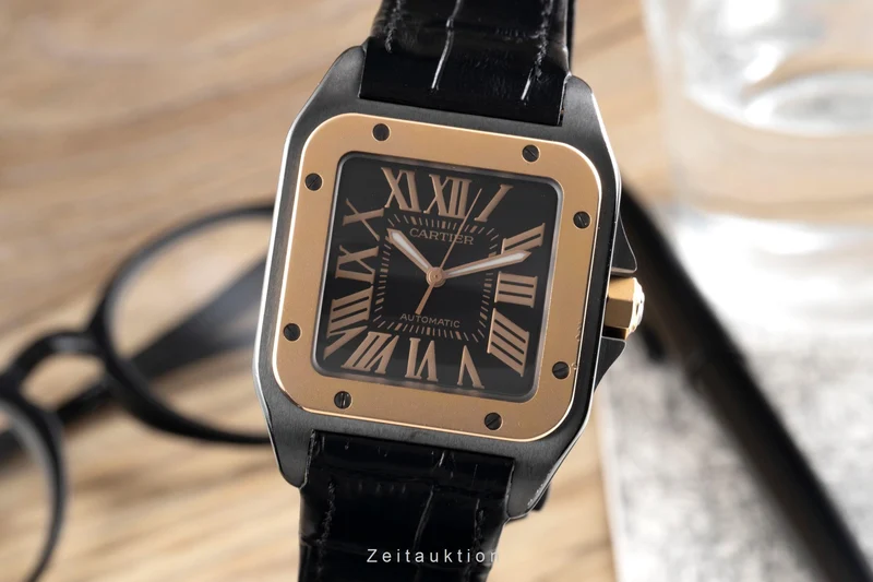 Cartier Santos 100 steel / gold automatic men's watch W2020009 [2601246]