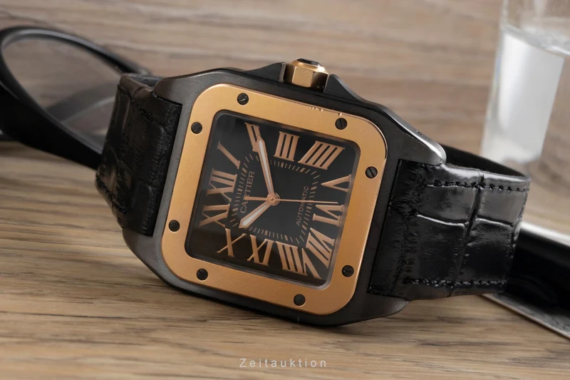 Cartier Santos 100 steel / gold automatic men's watch W2020009 [2601246]