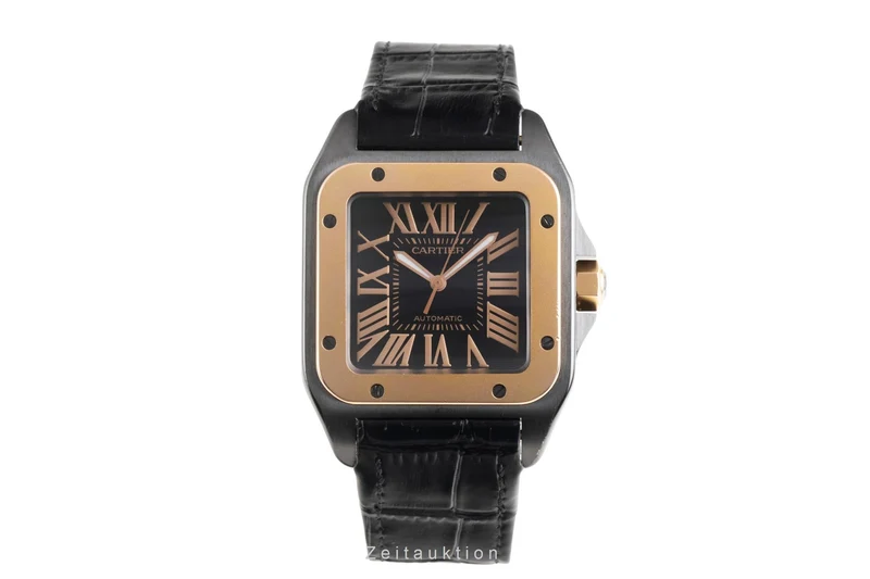 Cartier Santos 100 steel / gold automatic men's watch W2020009 [2601246]