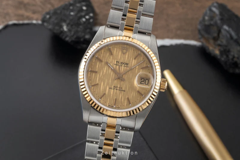 Tudor Prince Date steel / gold automatic men's watch 74033 [2601578]