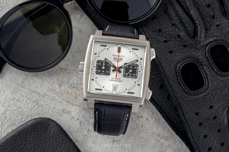 Tag Heuer Monaco chronograph titanium automatic men's watch CAW218B.FC6496 Limited [2601540]