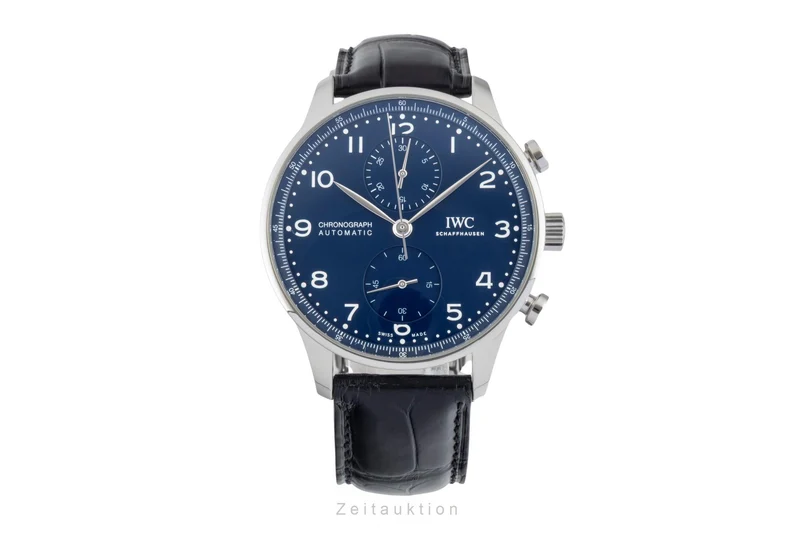 IWC Portugieser chronograph steel automatic men's watch IW371601 LP: 9100EUR Limited [2601252]