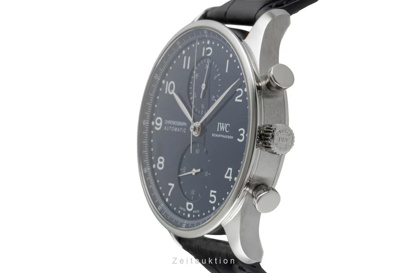IWC Portugieser chronograph steel automatic men's watch IW371601 LP: 9100EUR Limited [2601252]