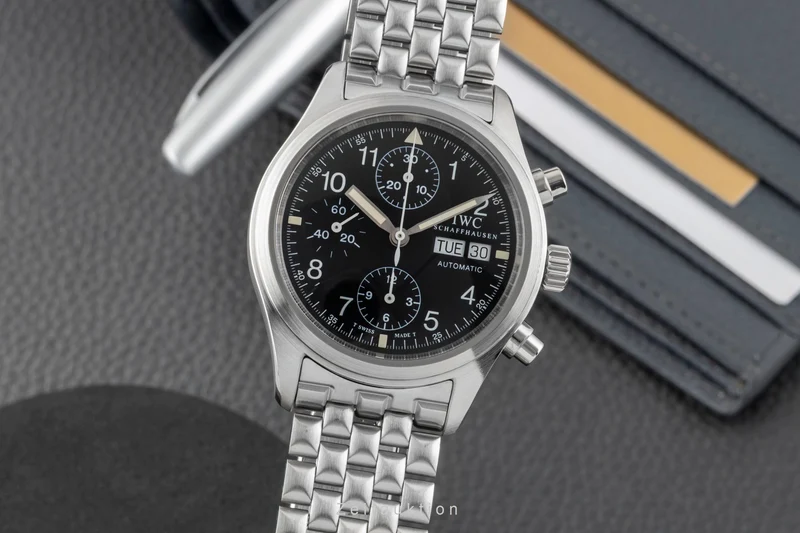 IWC Fliegerchronograph chronograph steel automatic men's watch IW370607 [2601242]