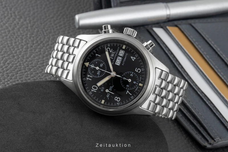 IWC Fliegerchronograph chronograph steel automatic men's watch IW370607 [2601242]