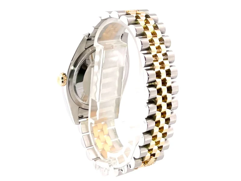 Rolex Datejust 36 Edelstahl Gelbgold 116233 Perlmutt Römisch Jubile-Band
