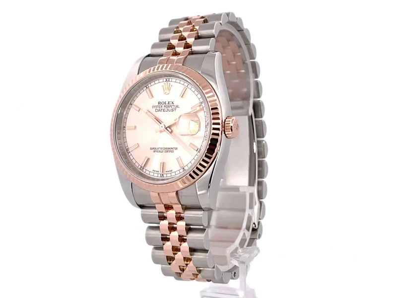 Rolex Datejust 36 Edelstahl Everose-Gold 116231 Pink Jubile-Band