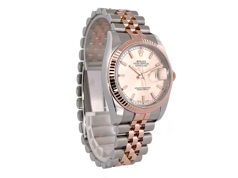 Rolex Datejust 36 Edelstahl Everose-Gold 116231 Pink Jubile-Band