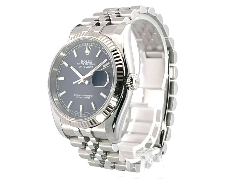 Rolex Datejust 36 Edelstahl Weißgold 116234 Blau Jubile aus 2015