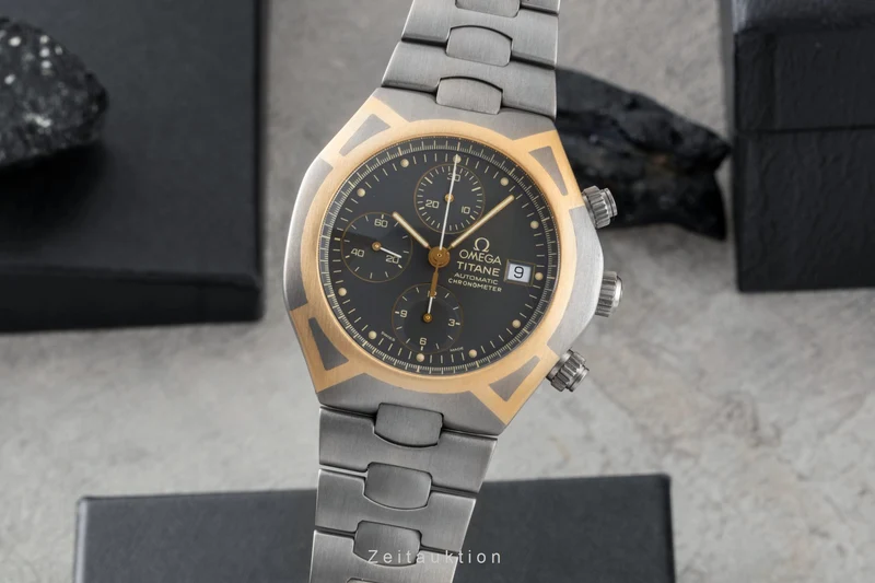 Omega Seamaster chronograph titanium / gold automatic men's watch 5890.40.00 [2600814]