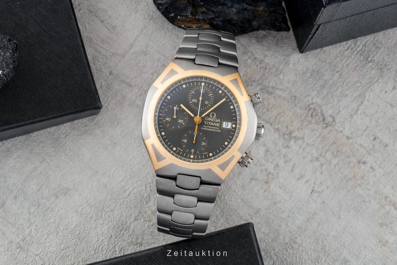 Omega Seamaster chronograph titanium / gold automatic men's watch 5890.40.00 [2600814]