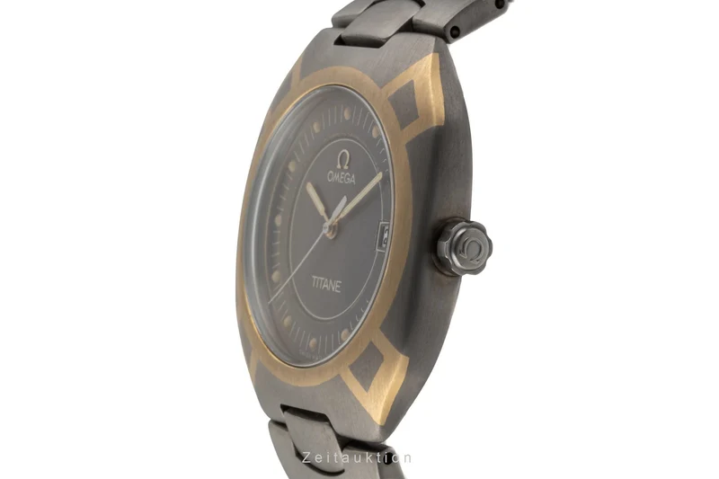 Omega Seamaster titanium / gold quartz men's watch 5814.40.00 [2600813]