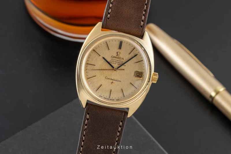 Omega Constellation 18 ct gold automatic men's watch 168.009 Vintage [2601159]