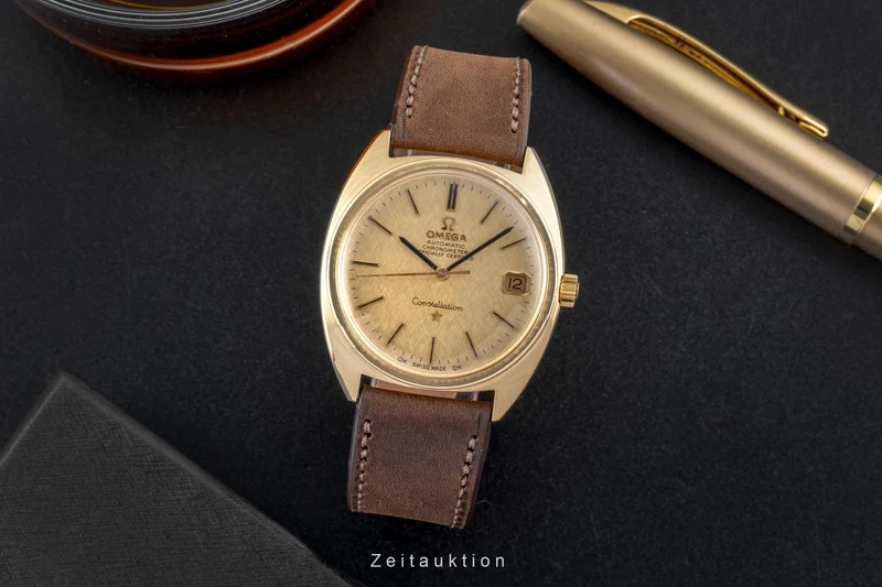 Omega Constellation 18 ct gold automatic men's watch 168.009 Vintage [2601159]