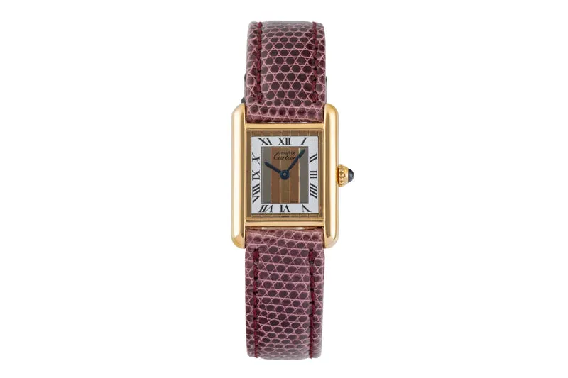Cartier Tank silver-gilt quartz women's watch 5057001 [2601538]