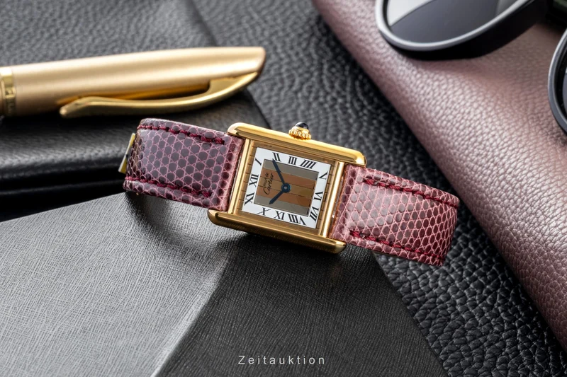 Cartier Tank silver-gilt quartz women's watch 5057001 [2601538]