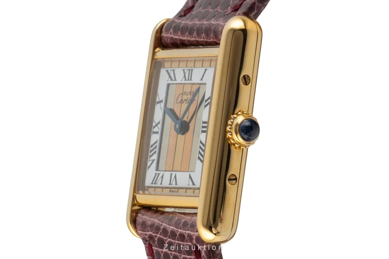 Cartier Tank silver-gilt quartz women's watch 5057001 [2601538]