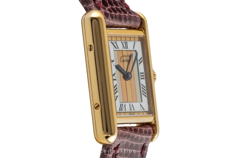Cartier Tank silver-gilt quartz women's watch 5057001 [2601538]
