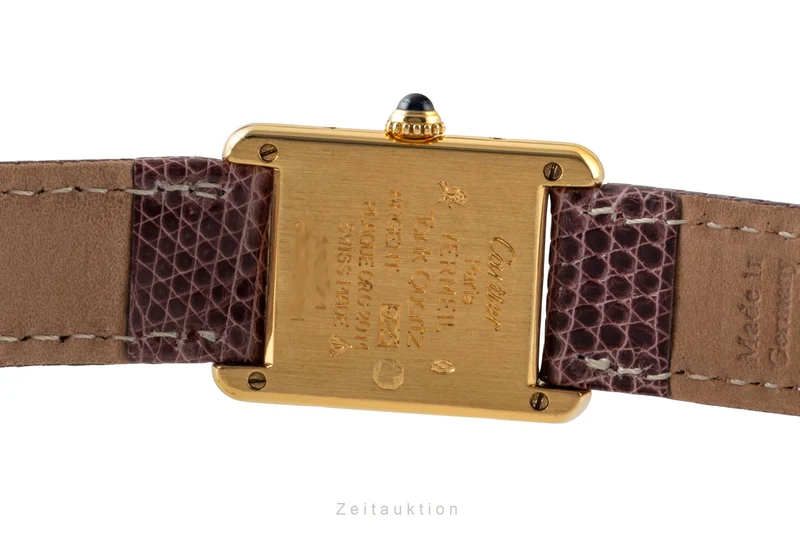 Cartier Tank silver-gilt quartz women's watch 5057001 [2601538]