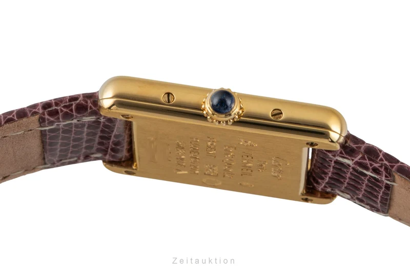 Cartier Tank silver-gilt quartz women's watch 5057001 [2601538]