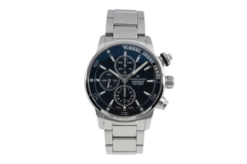 Maurice Lacroix Pontos chronograph steel automatic men's watch PT 6008-SS002-330 [2601284]