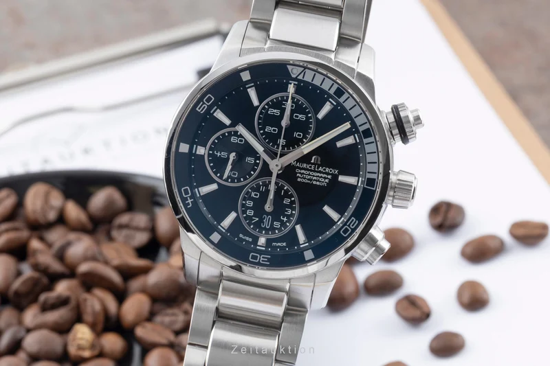 Maurice Lacroix Pontos chronograph steel automatic men's watch PT 6008-SS002-330 [2601284]