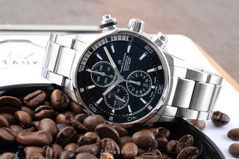 Maurice Lacroix Pontos chronograph steel automatic men's watch PT 6008-SS002-330 [2601284]