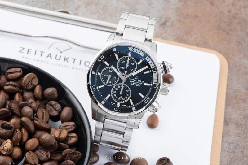 Maurice Lacroix Pontos chronograph steel automatic men's watch PT 6008-SS002-330 [2601284]