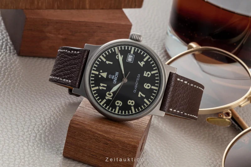 Union Glashütte Fliegeruhr titanium automatic men's watch [2601530]