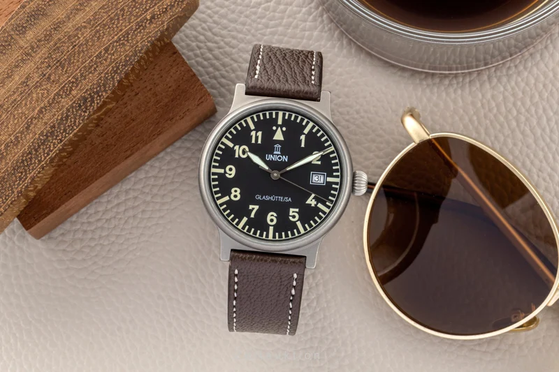 Union Glashütte Fliegeruhr titanium automatic men's watch [2601530]