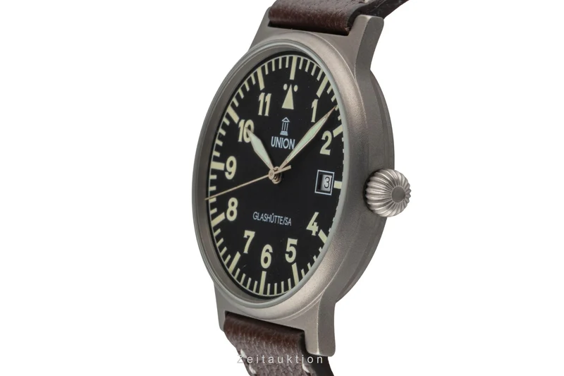 Union Glashütte Fliegeruhr titanium automatic men's watch [2601530]