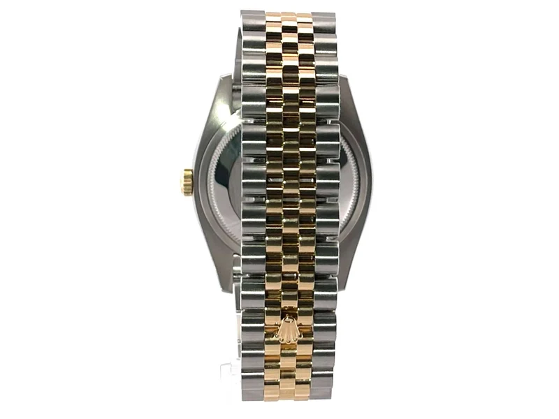 Rolex Datejust 36 Edelstahl Gold 116233 Champagner Jubile-Band LC100 2018