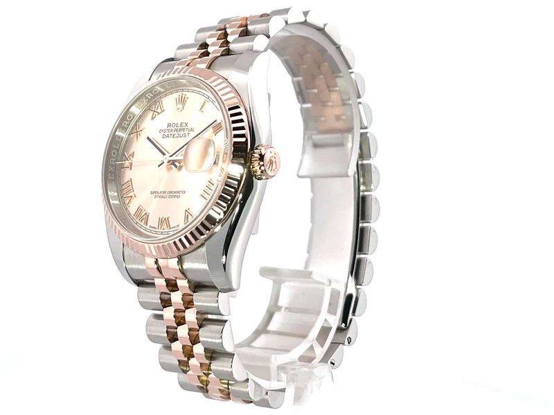 Rolex Datejust 36 116231 Pink Römisch Jubile-Band aus 2017