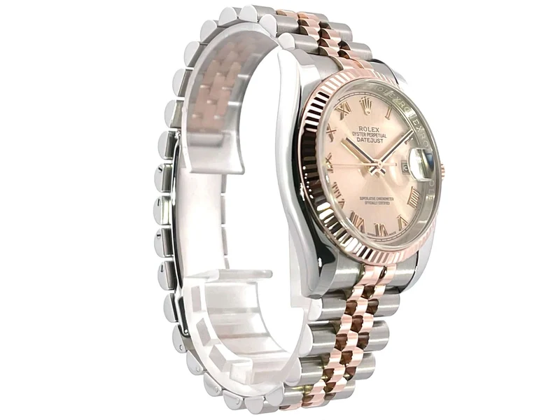 Rolex Datejust 36 116231 Pink Römisch Jubile-Band aus 2017