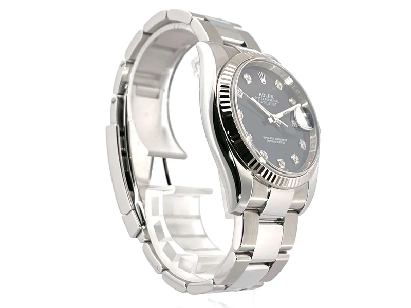 Rolex Datejust 36 Edelstahl - Weißgold 116234 Blau Diamant aus 2009