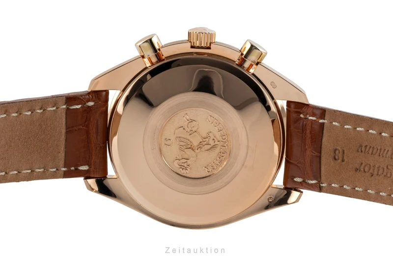 Omega Speedmaster Date chronograph 18 ct red gold automatic men's watch 175.0084 [2600982]