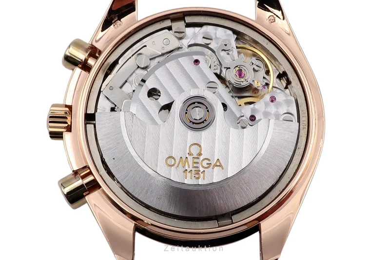 Omega Speedmaster Date chronograph 18 ct red gold automatic men's watch 175.0084 [2600982]