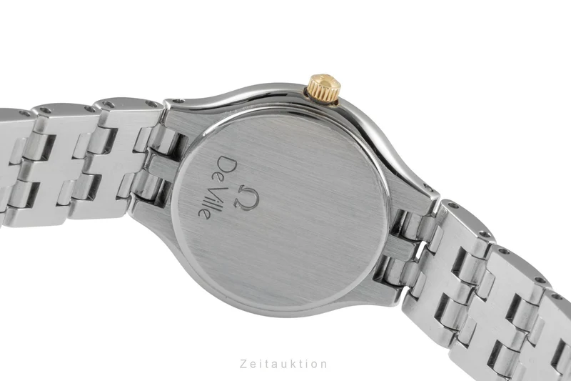 Omega De Ville steel / gold quartz women's watch 795.0901 Vintage [2600076]