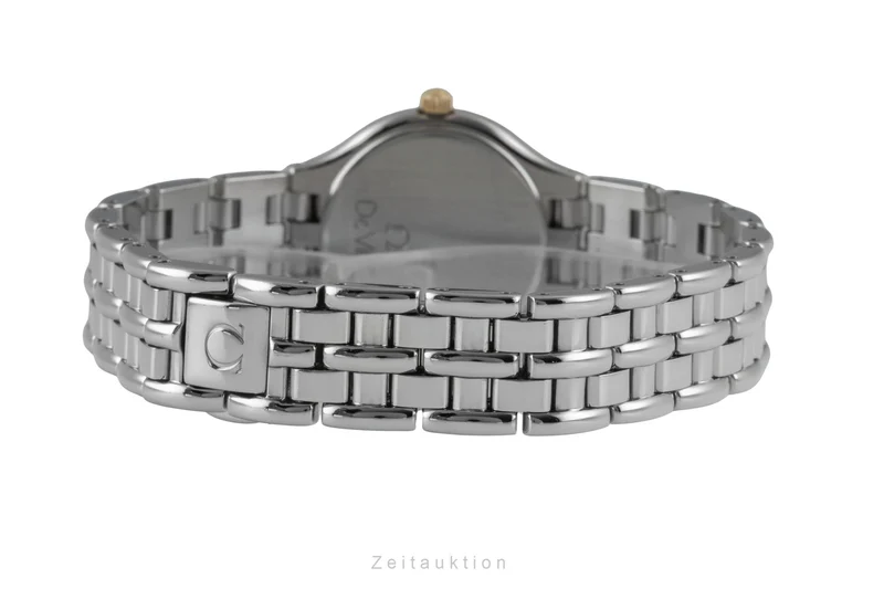 Omega De Ville steel / gold quartz women's watch 795.0901 Vintage [2600076]