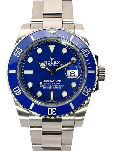 Rolex Submariner Date Weißgold 116619LB ungetragen aus 2019