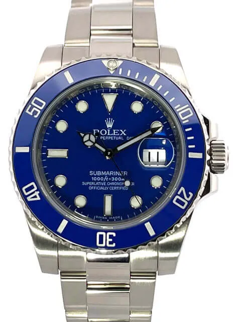 Rolex Submariner Date Weißgold 116619LB aus 2010 V-Serie