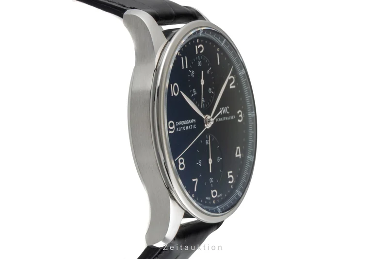 IWC Portugieser chronograph steel automatic men's watch IW371447 LP: 9100EUR [2601377]
