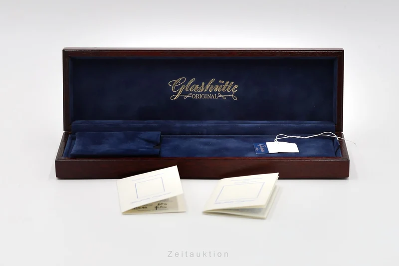 Glashütte Senator chronograph 18 ct gold automatic men's watch 10-66-01-01-05 Limited [2601241]