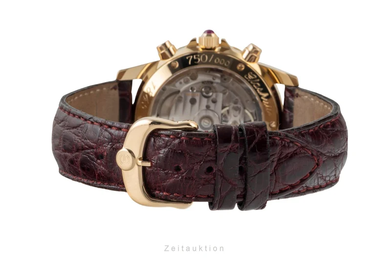 Glashütte Senator chronograph 18 ct gold automatic men's watch 10-66-01-01-05 Limited [2601241]
