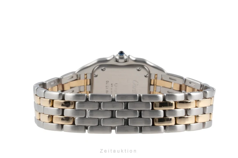 Cartier Panthere steel / gold quartz women's watch 66921 Vintage [2601181]