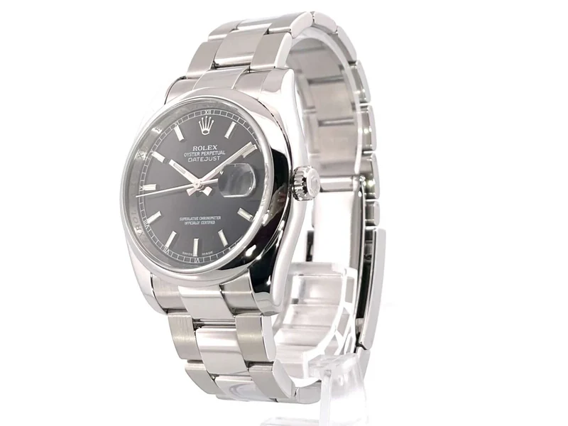 Rolex Datejust 36 Edelstahl 116200 Schwarz