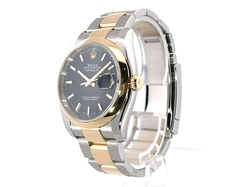 Rolex Datejust 36 Edelstahl - Gelbgold 116203 Blau