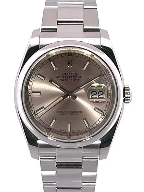 Rolex Datejust 36 Edelstahl 116200 Pink aus 2017 LC100